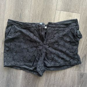 Lauren Conrad Black Lace Shorts with Pockets - Size 16